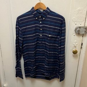 J Crew medium pullover half-button down shirt